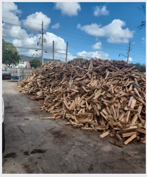 Large stack of seasoned split hardwood firewood for sale in Jacksonville, FL
